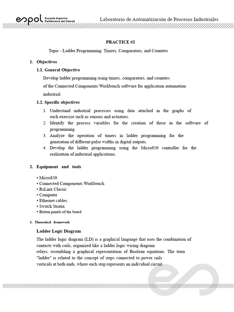 Ladder Programming with Timers & Counters | PDF | Electronic ...