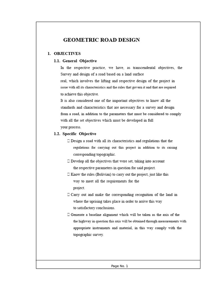 Geometric Road Design Principles | PDF | Road | Speed