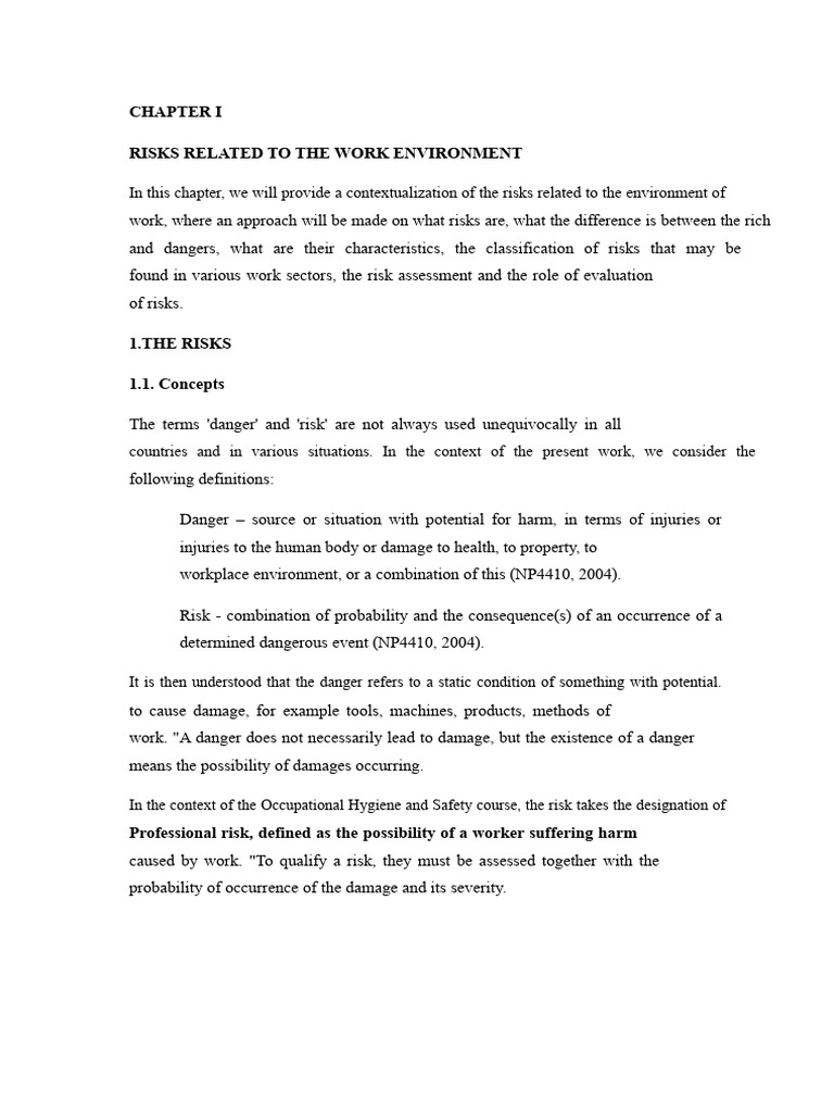 Work Environment Risk Assessment Guide | PDF | Risk | Risk Assessment
