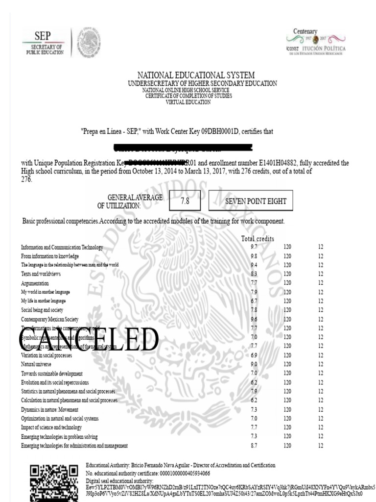 National Online High School Certificate | PDF | Learning