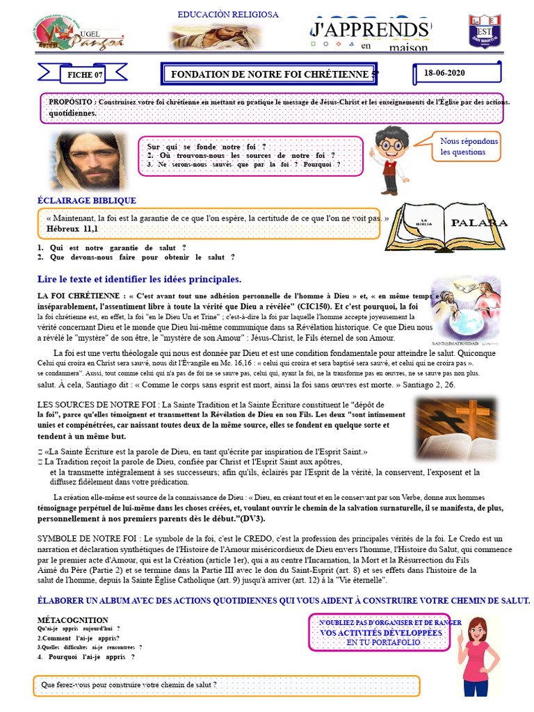 Fondements de la foi chrétienne | PDF | Dieu | Jésus