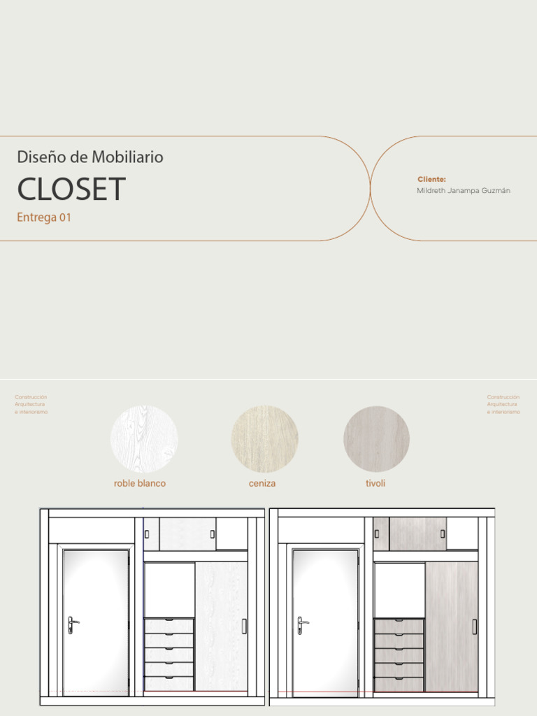 Diseño de Closet para Mildreth Janampa | PDF