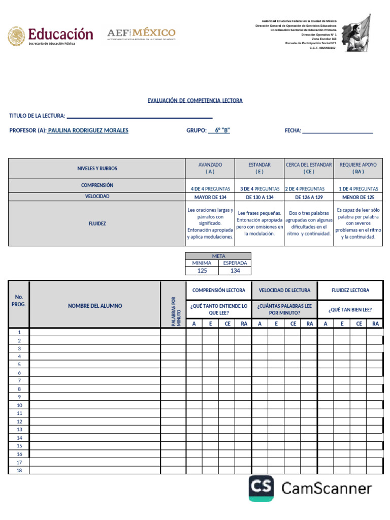 Evaluación de Competencia Lectora 6° B | PDF | Aprendizaje