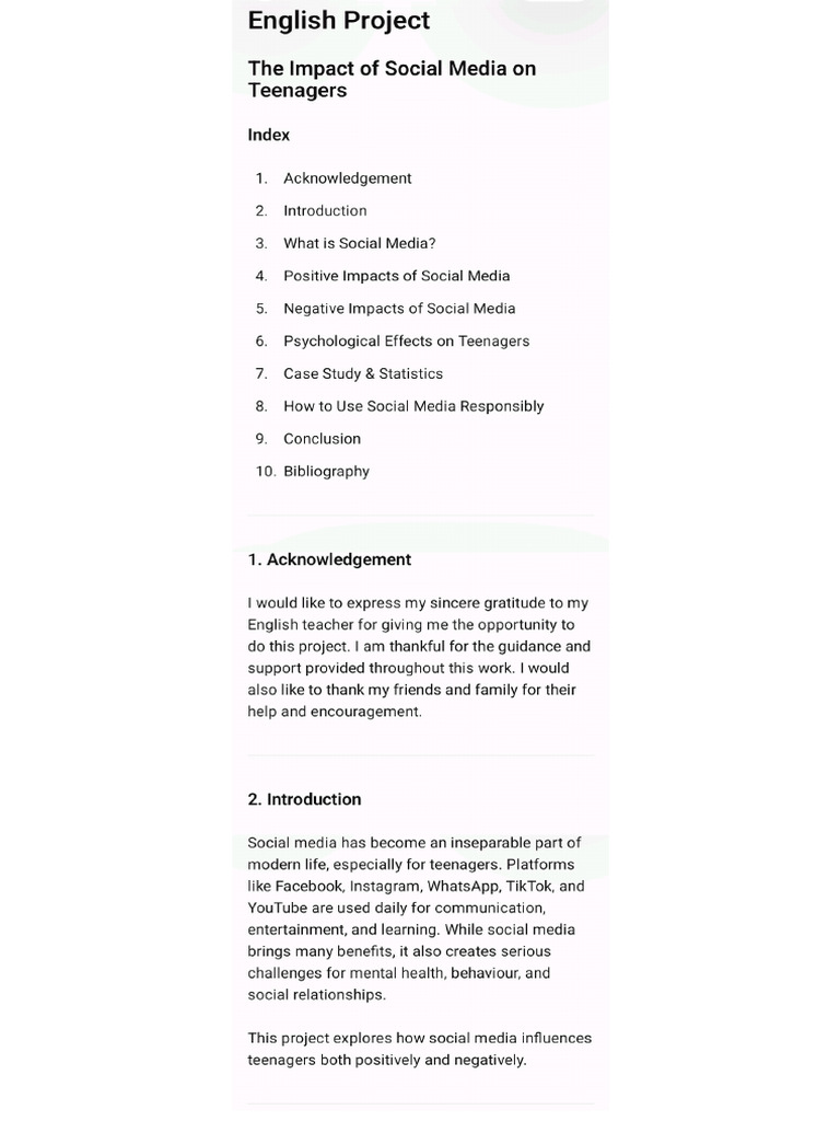English Project | PDF