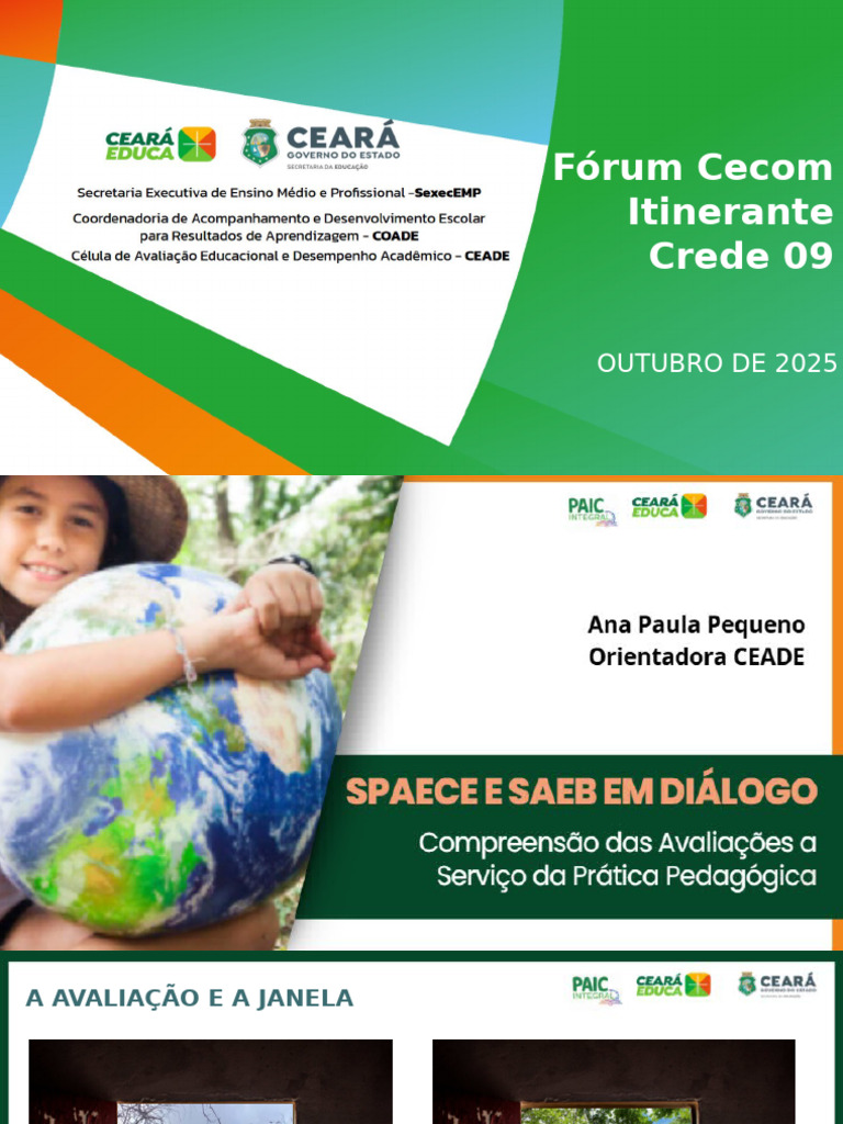 Forum Cecom Crede 09 - (2) | PDF | Avaliação | Aprendizado