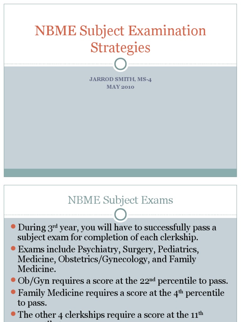 NBME Subject Exam Strategies Guide | PDF | Bloating | Constipation