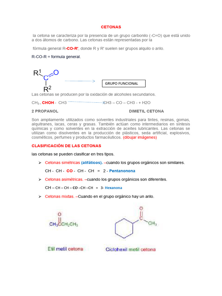 CETONAS | PDF | Cetona | Solvente