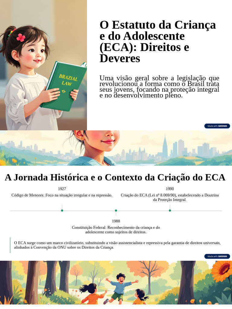 O Estatuto Da Crianca e Do Adolescente ECA Direitos e Deveres | PDF ...