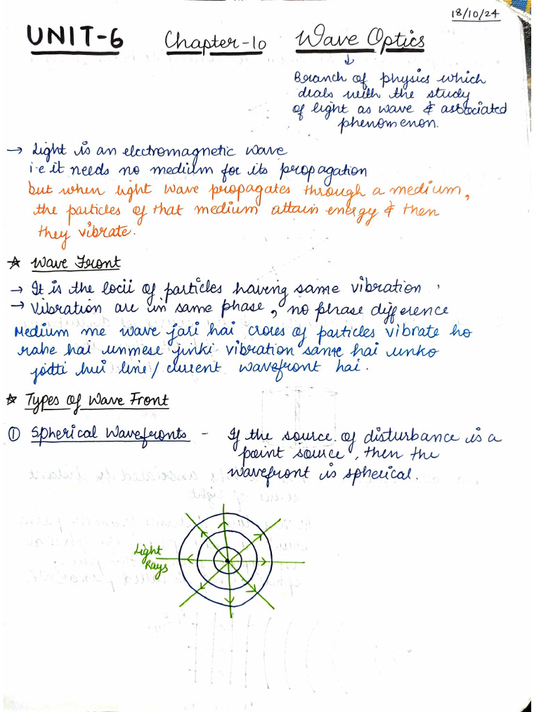 Chapter 10 Wave Optics | PDF