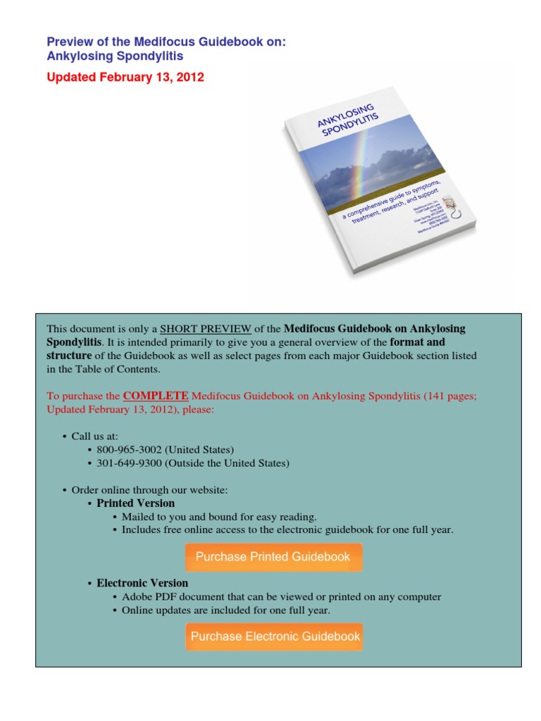 Ankylosing Spondylitis | PDF | Inflammatory Bowel Disease | Vertebral ...