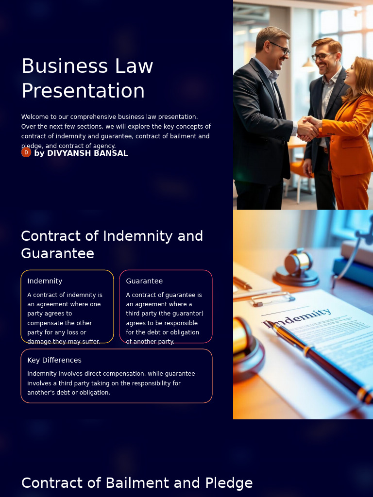 Key Business Law Concepts Explained | PDF