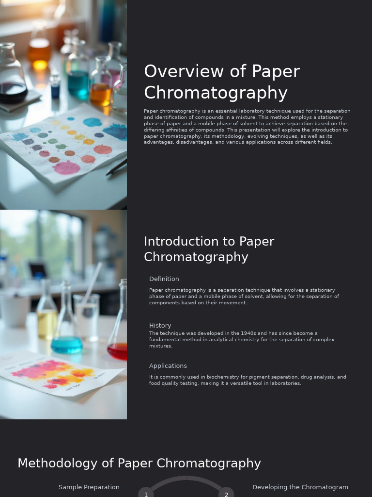 Paper Chromatography Overview and Applications | PDF | Chromatography ...