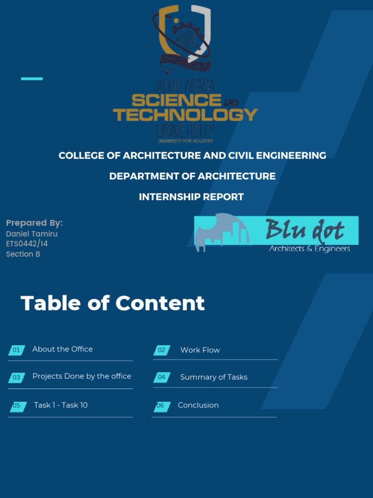 Internship Report: Architecture Experience | PDF