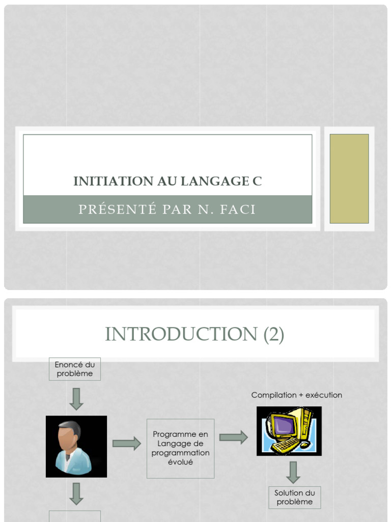 Introduction au langage C et programmation | PDF | Structure de ...