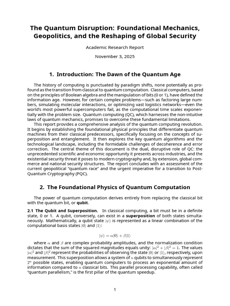 Quantum Computing's Global Impact Analysis | PDF | Quantum Computing ...