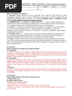 AVALIAÇÃO BIMESTRAL DE FILOSOFIA