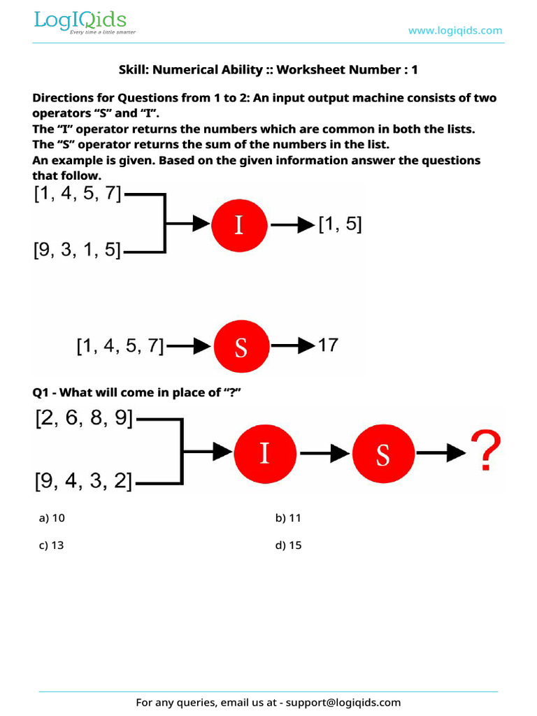 Numerical Ability Worksheet 1 | PDF