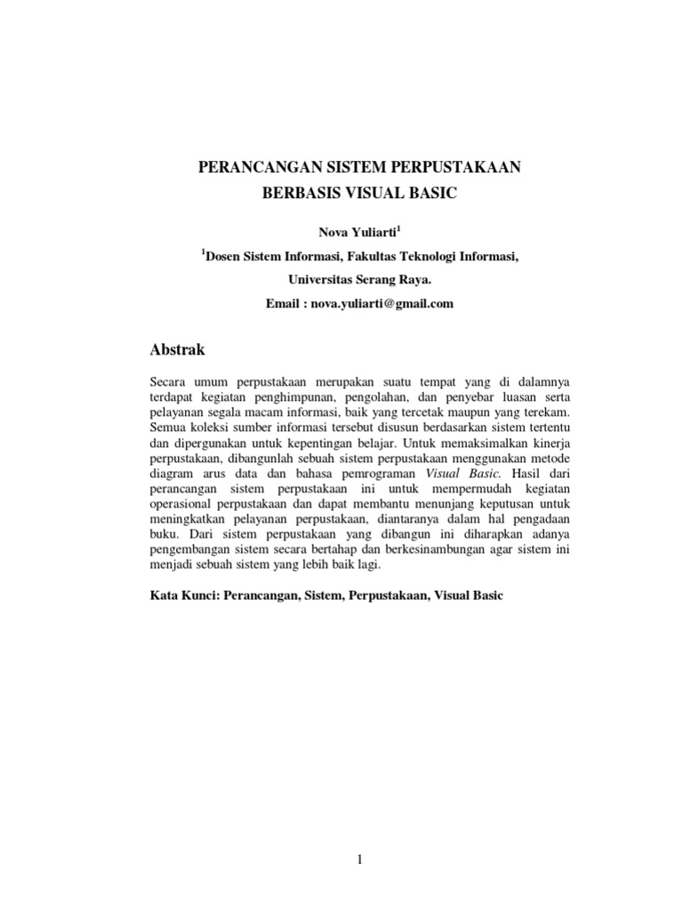 Perancangan Sistem Perpustakaan