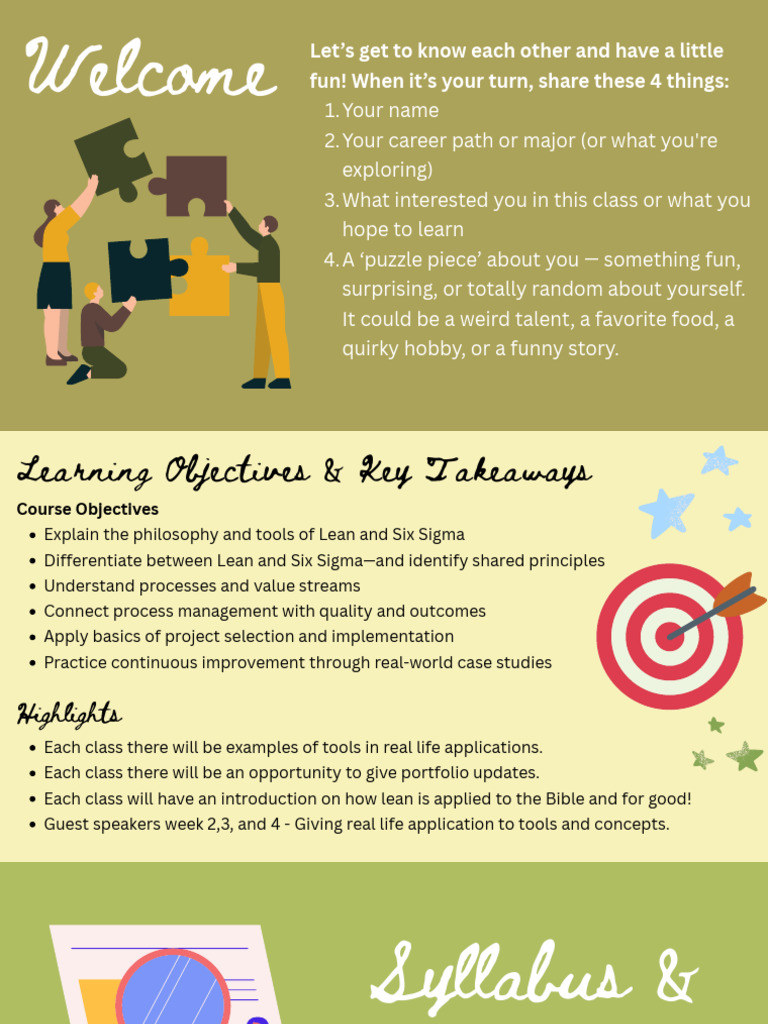 Week 1 - Slides-1 | PDF | Six Sigma | Lean Manufacturing