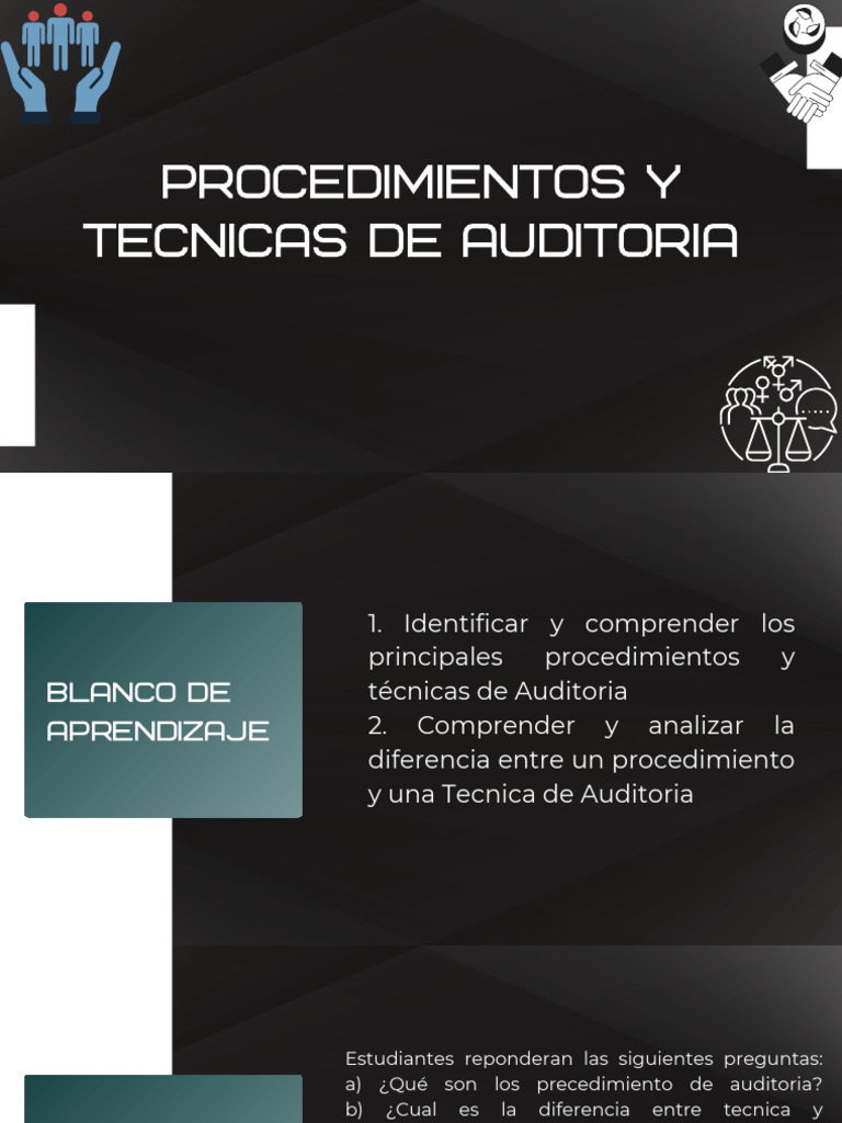 Técnicas y Procedimientos de Auditoría | PDF | Auditoría