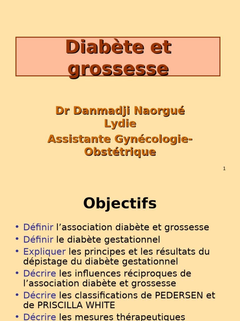 Diabète et grossesse : diagnostic et prise en charge | PDF | Diabète ...