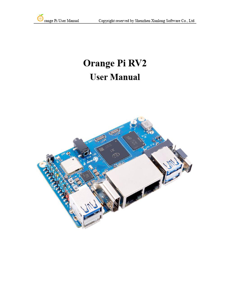 Orange Pi RV2 User Manual Guide | PDF | Usb | Solid State Drive