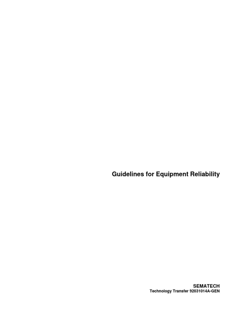 Reliability Guidelines | PDF | Reliability Engineering | Product Lifecycle