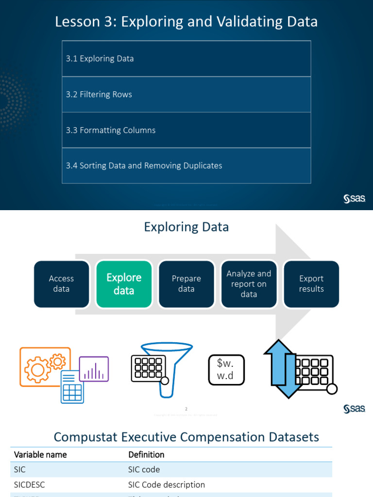 Data Exploration and Validation in SAS | PDF | Statistics | Decimal