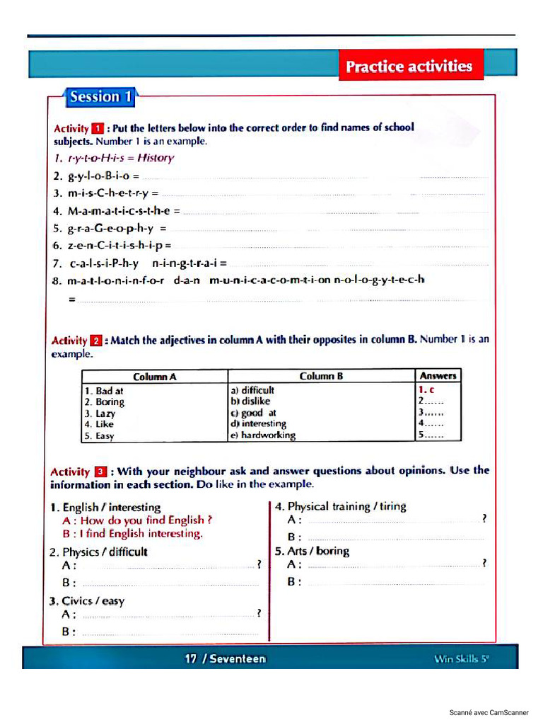 School Subjects | PDF