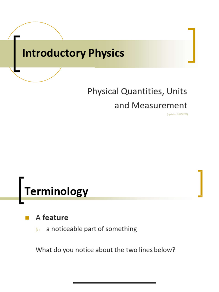 Intro to Physical Quantities and Units | PDF | Observational Error ...