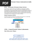 Forensic Science Laboratories in India | PDF