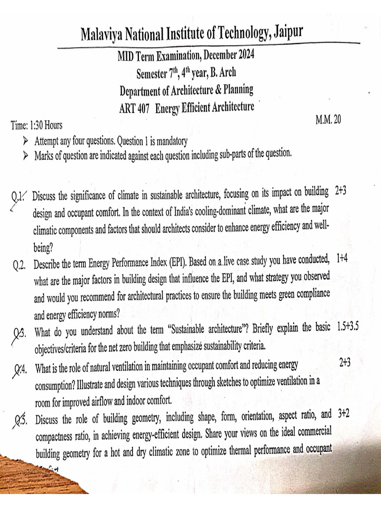 7th Sem Question Paper | PDF