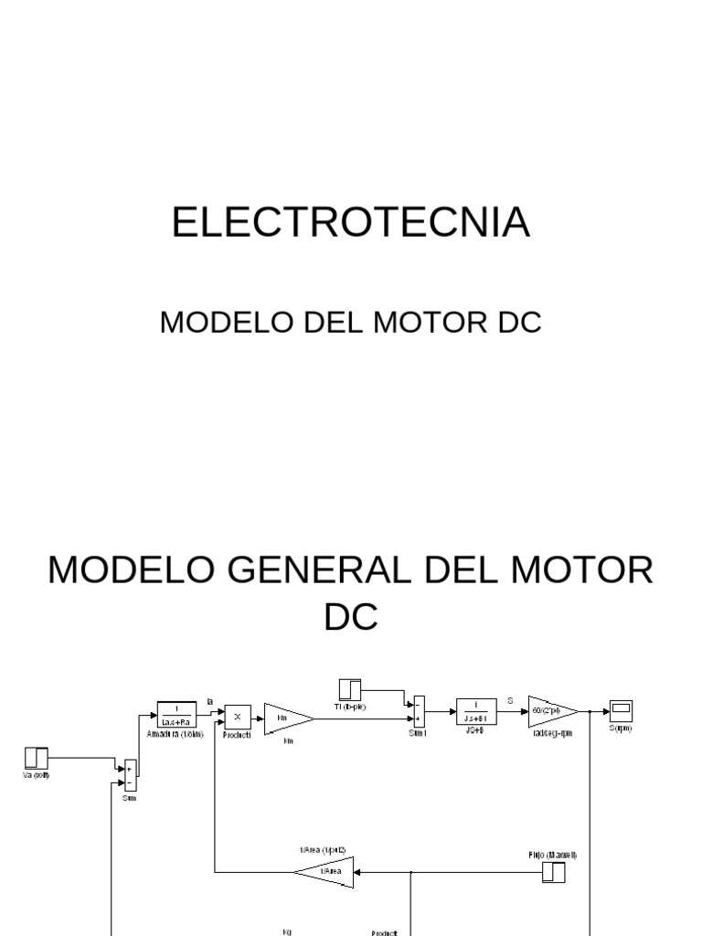 7 - Modelo Motor DC 2 | PDF | Magnetismo | Fenomeno fisico