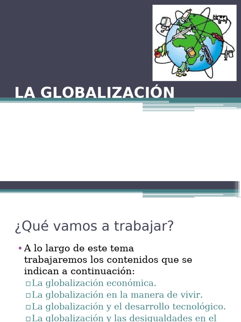 Impacto de la Globalización en el Mundo | PDF | Globalización ...