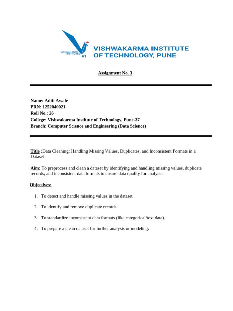 SHRUTI BATHE - Assignment No 3.submission | PDF
