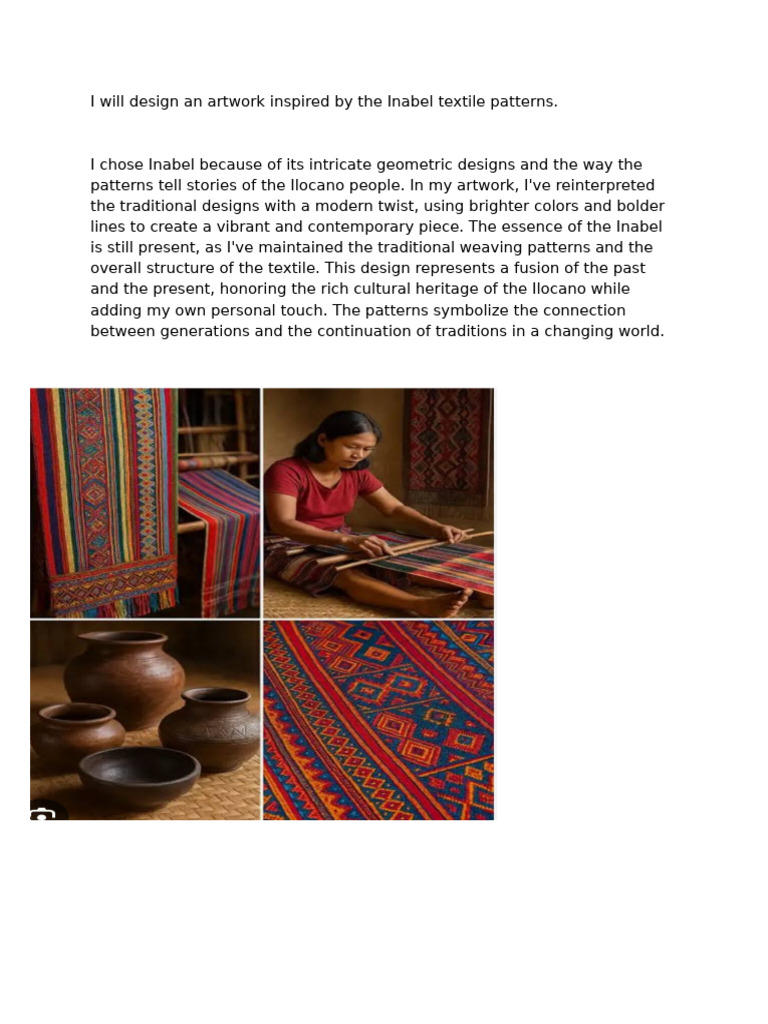 Modern Inabel Textile Art Design | PDF