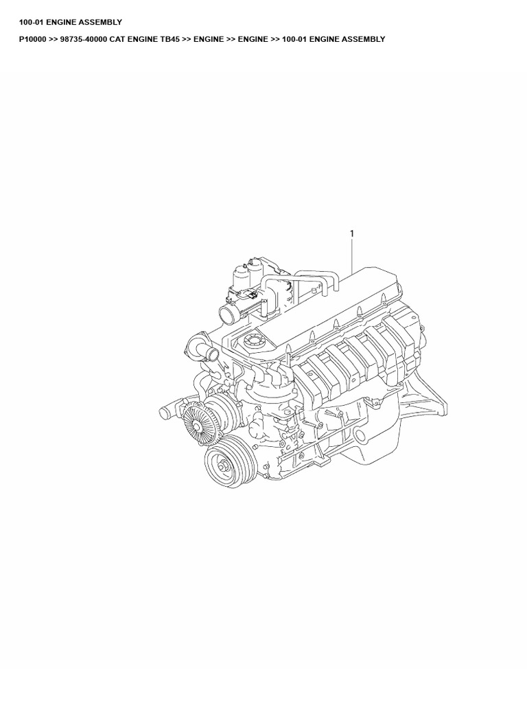 CAT TB45 Engine Assembly Parts List | PDF
