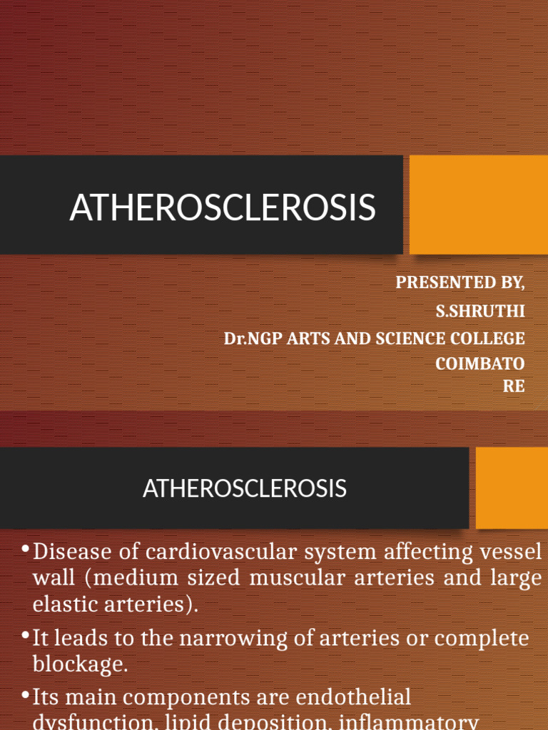 Atherosclerosis 2 180926135344 | PDF | Endothelium | Atherosclerosis