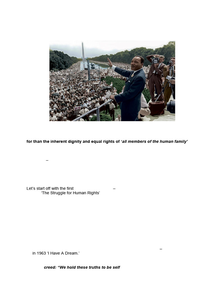 Impactful Human Rights Speeches | PDF | Human Rights | Justice