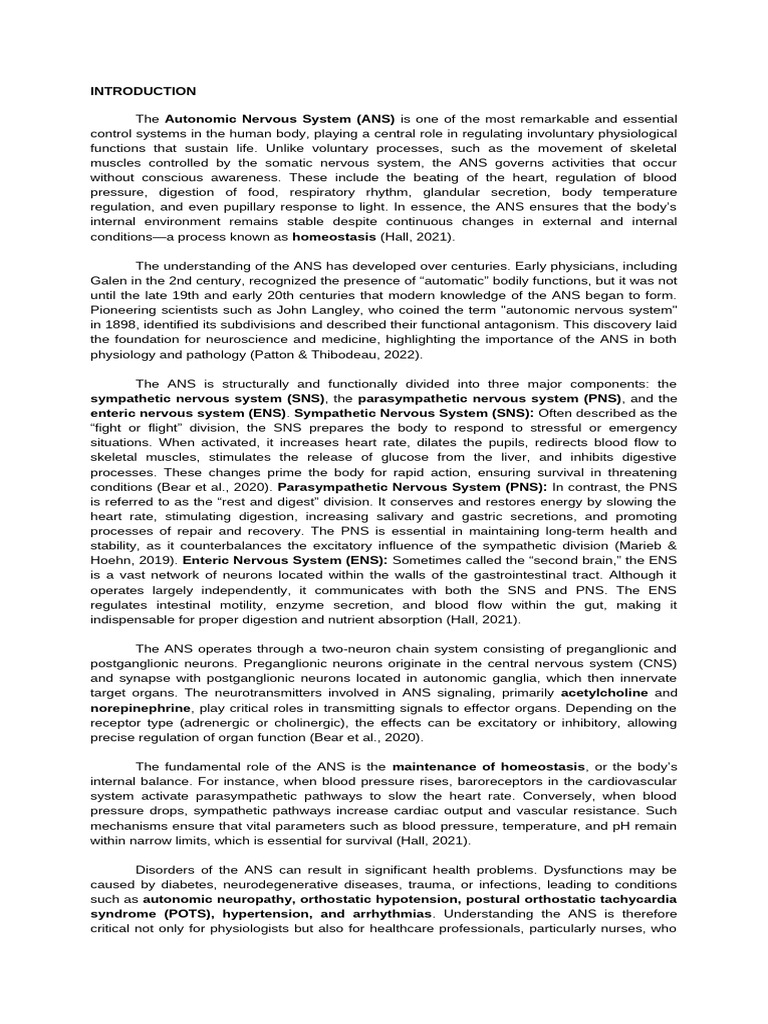 Understanding the Autonomic Nervous System | PDF | Acetylcholine ...