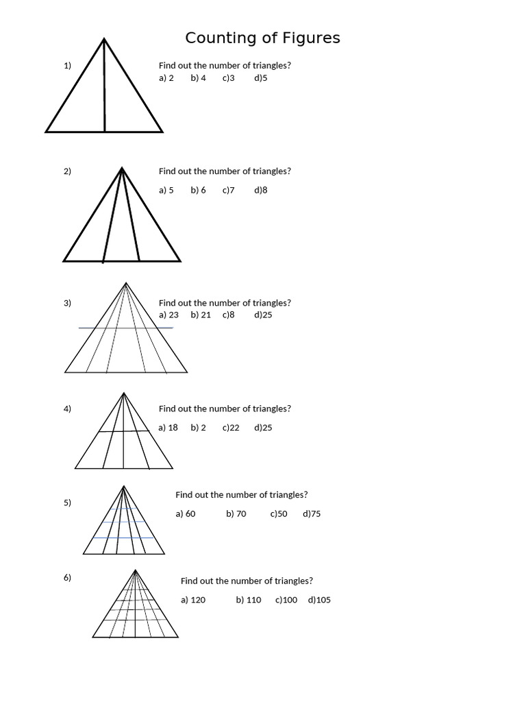 Triangle Counting Quiz Questions | PDF