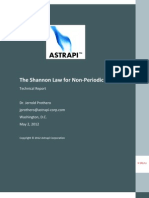 The Shannon Law for Non-Periodic Channels