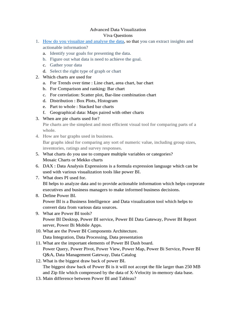 ADV Viva Questions | PDF | Computing | Information Science
