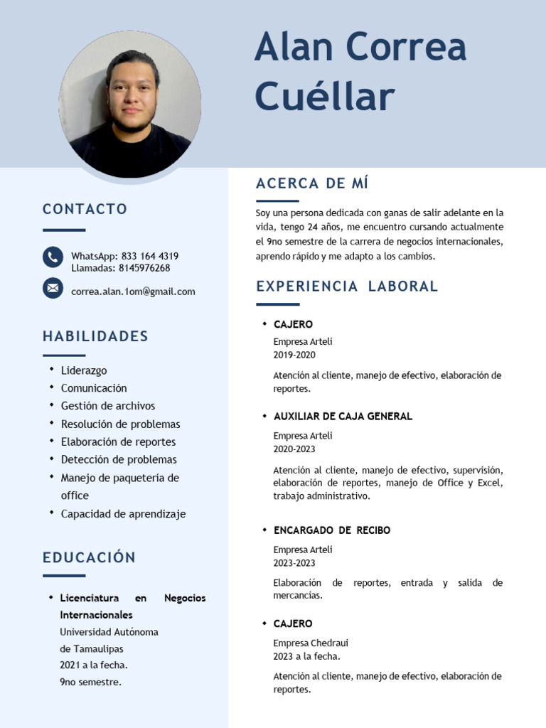 Currículum Vitae Alan Cuellar | PDF