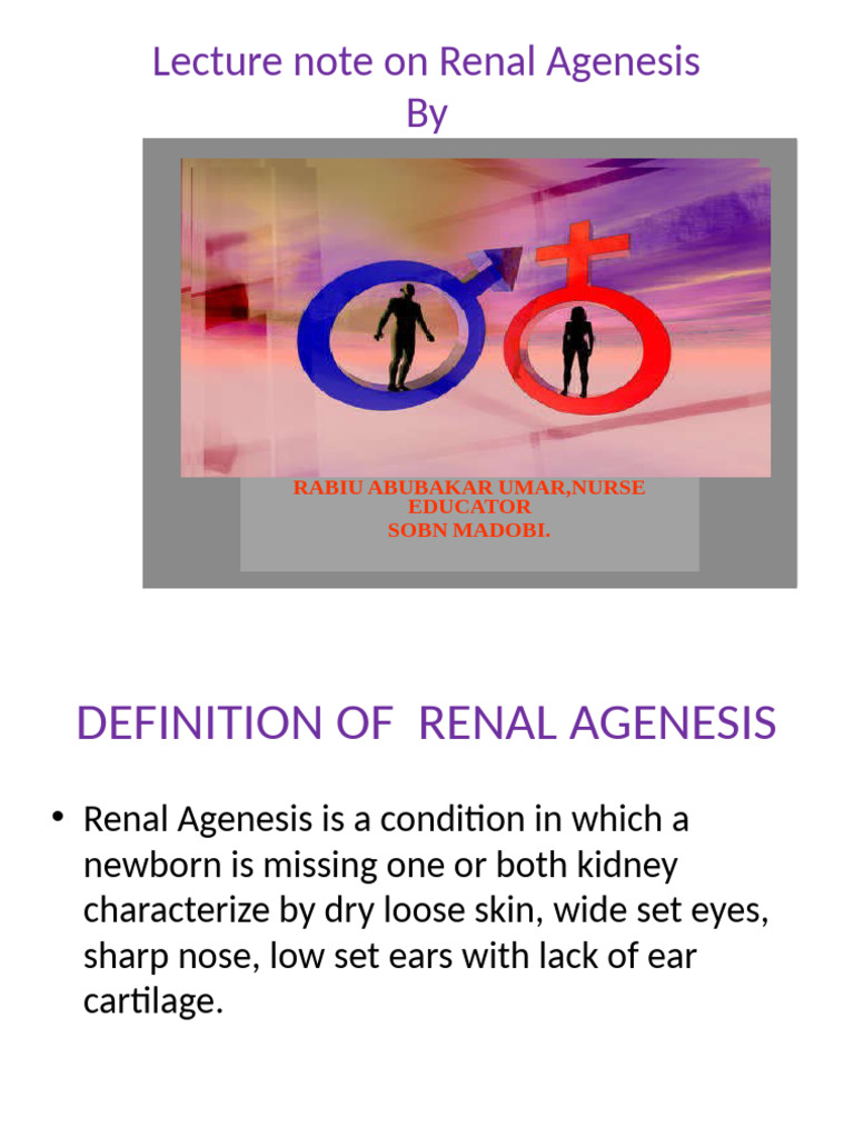 Understanding Renal Agenesis in Newborns | PDF | Kidney | Diseases And ...