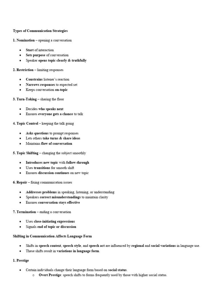 Oral Communication Q2 Reviewer | PDF | Conversation | Communication