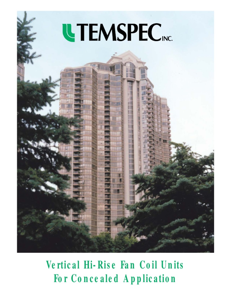 Vertical Fan Coil Units Overview | PDF | Thermostat | Mechanical Fan