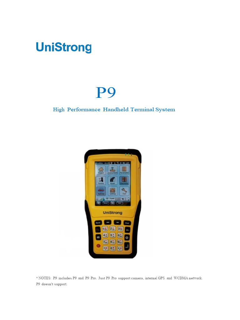 High Performance Handheld Terminal P9 | PDF