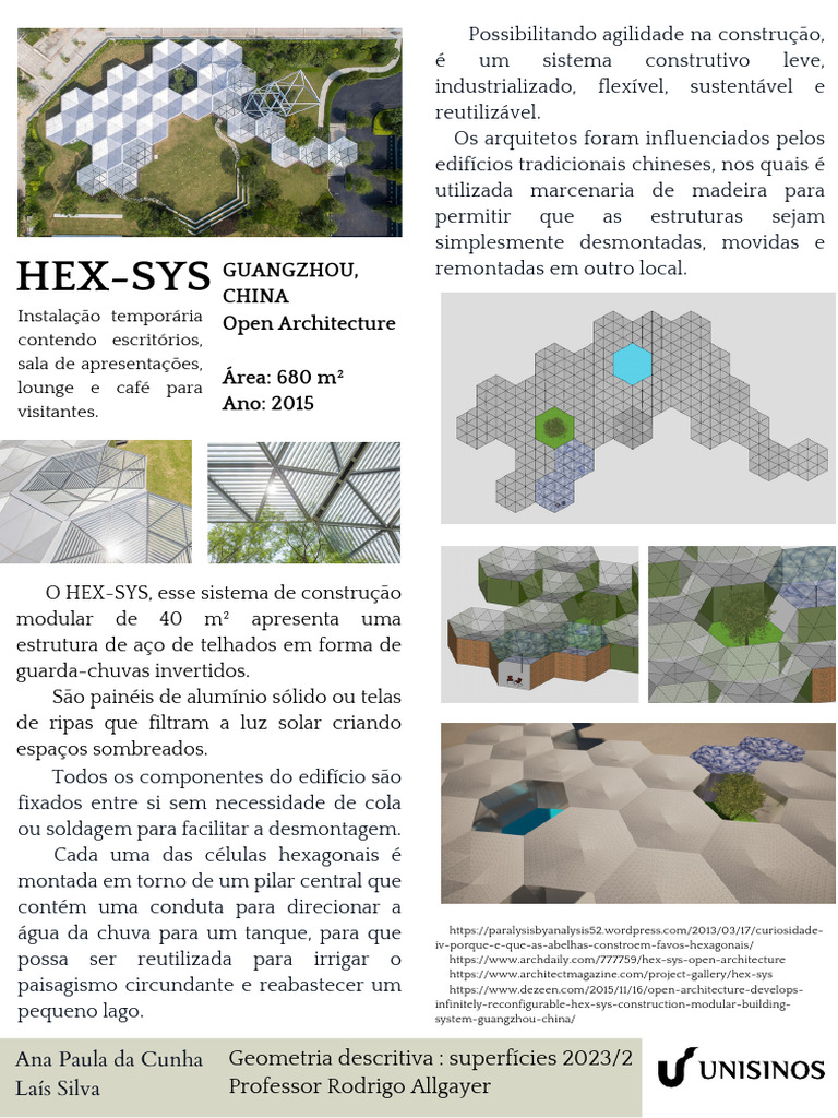 Sistema Modular HEX-SYS Sustentável | PDF