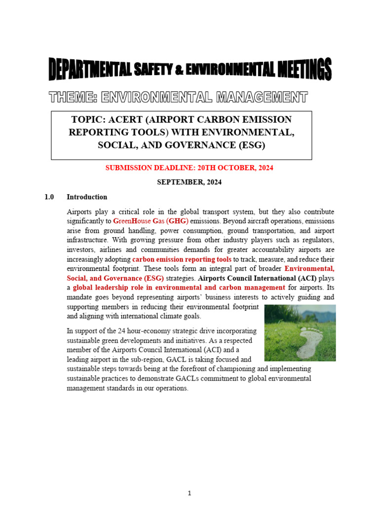 Airport Carbon Emission Reporting Tools | PDF | Greenhouse Gas ...